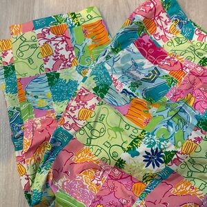 Lilly Pulitzer Colorful Patchwork ankle pants